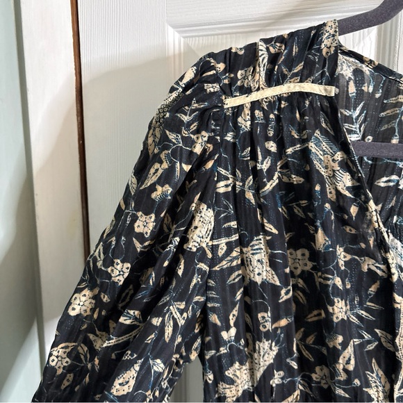 Women’s Ulla Johnson Nina Dress in Rainforest Sz 12 Tiered Floral Boho Whimsical - Picture 4 of 15